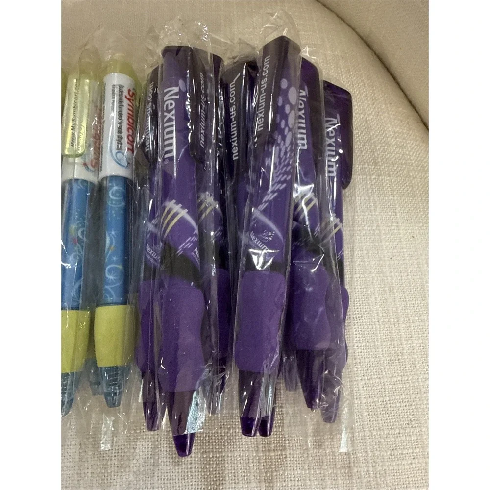 Lot of 20 Promotional pharmaceutical Pens & Notepads‎ – Nexium & Symbicort– New